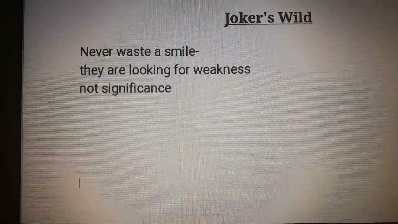 Joker's Wild