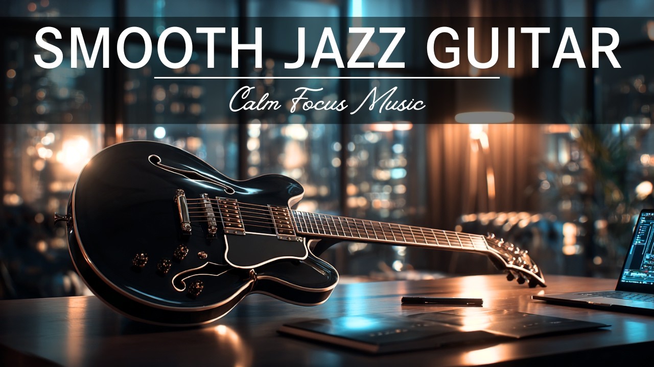Smooth Jazz Guitar for Late Night Work • Calm Focus Music