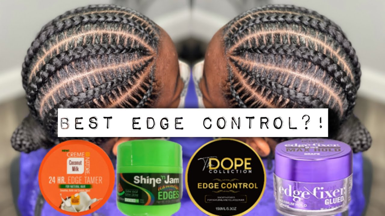 Using 4 Different Edge Controls To Braid Hair| Dopecember Day 13