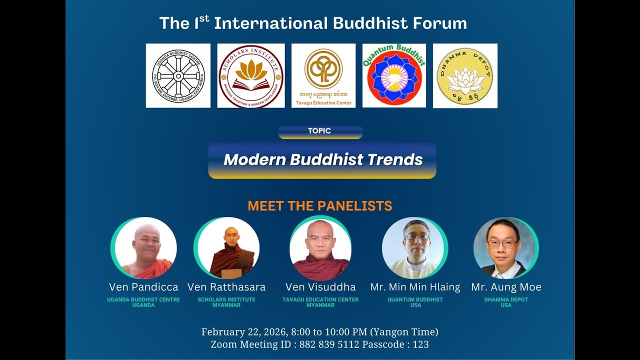Modern Buddhist Trends at International Buddhist Forum.