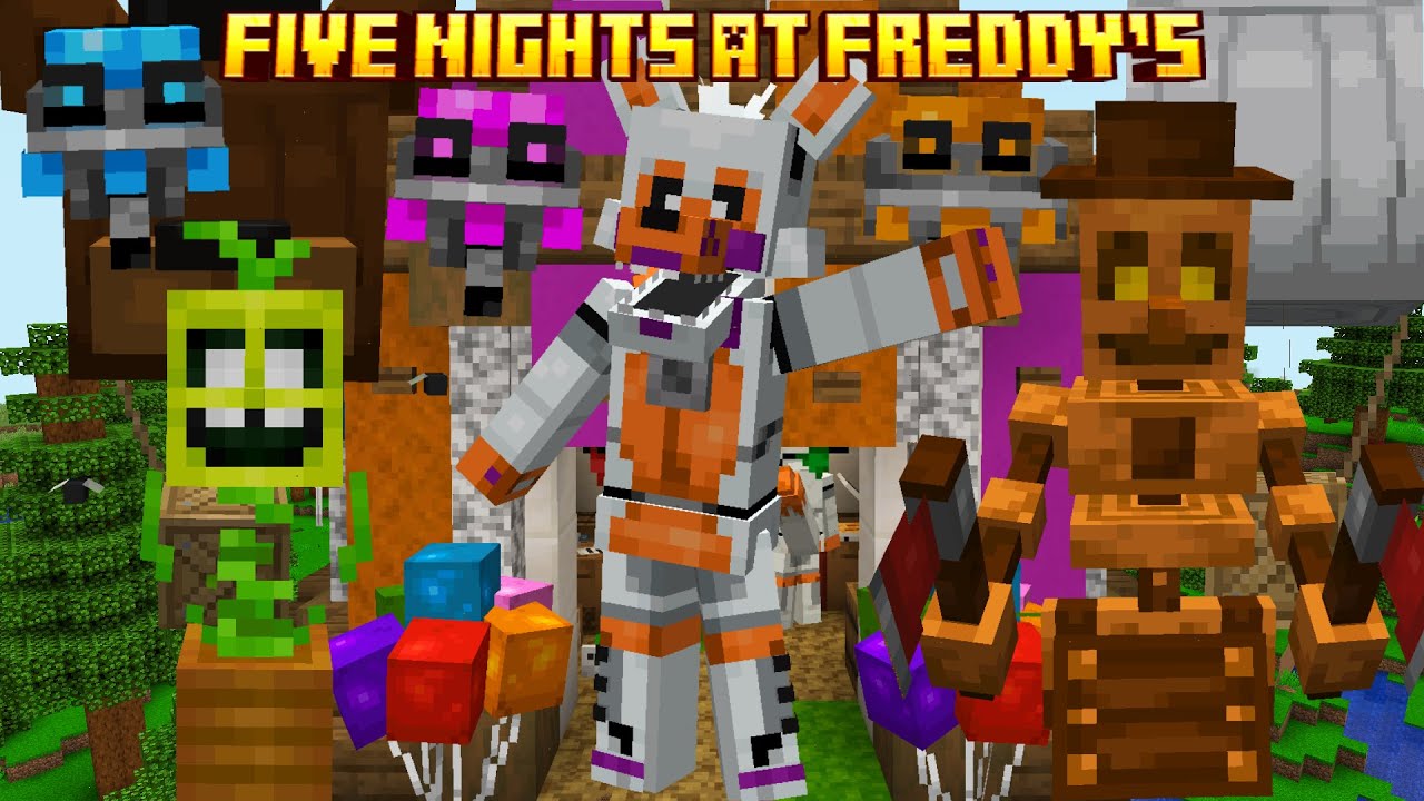THIS MINECRAFT FNAF MOD GOT A SURVIVAL UPDATE! (Fnaf Management Wanted Mod Showcase)