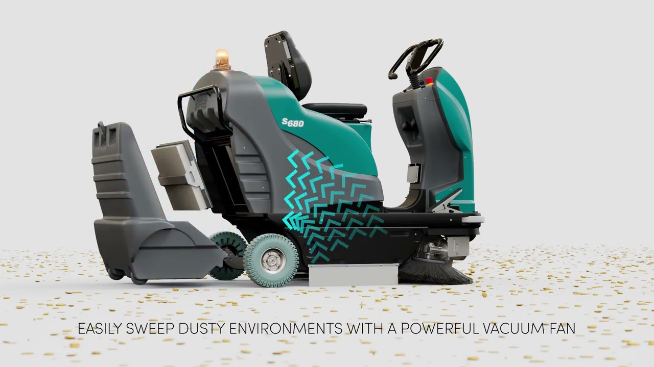 S680 Compact Ride-On Sweeper: Product Overview