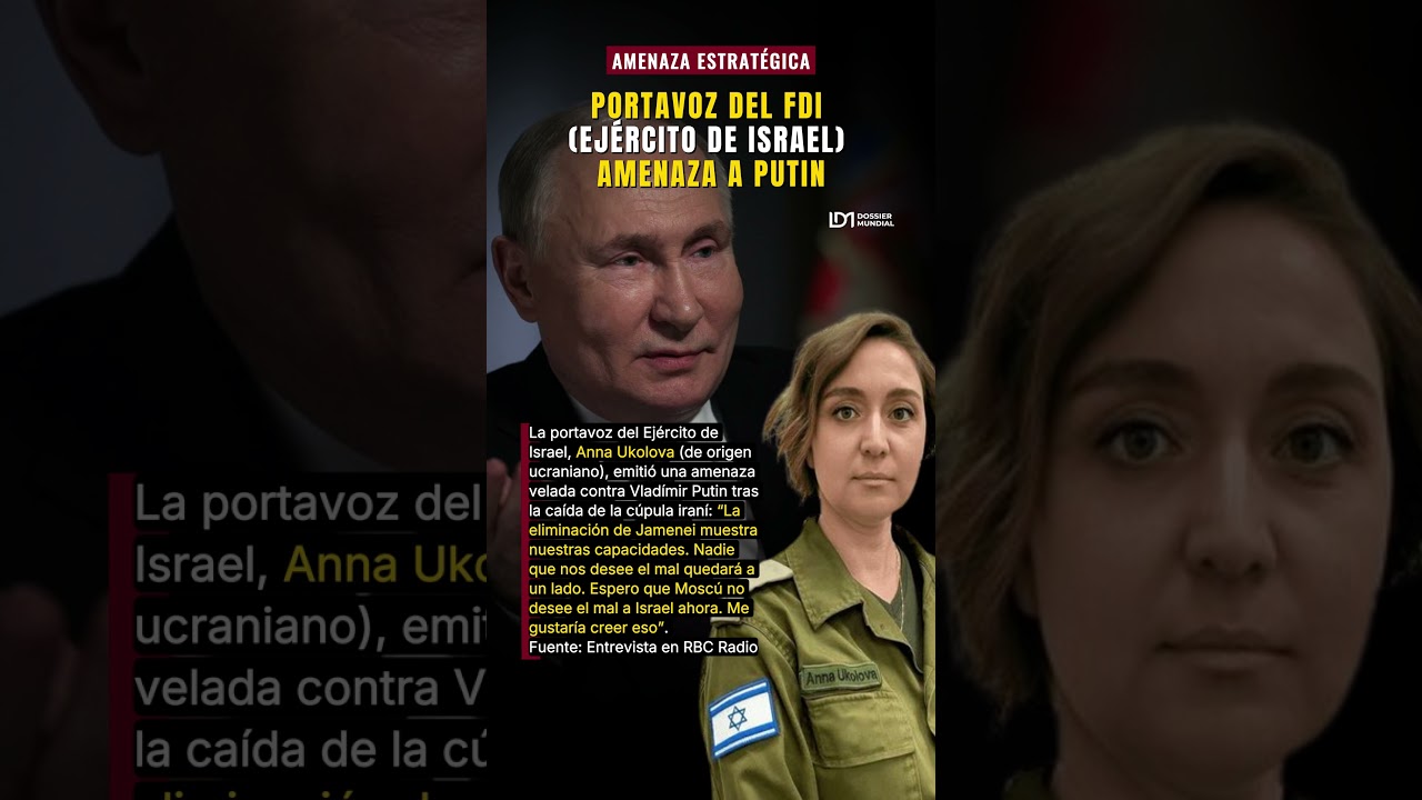 [ISRAEL]: Portavoz del Ej&eacute;rcito (FDI) lanza advertencia a Putin 🌐