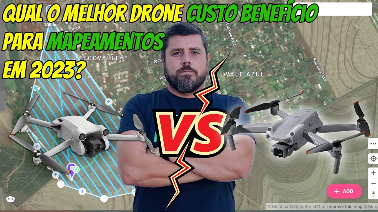 QUAL O MELHOR DRONE CUSTO BENEFICIO PARA MAPEAMENTOS EM 2023? Air 2S X DJI Mini 3