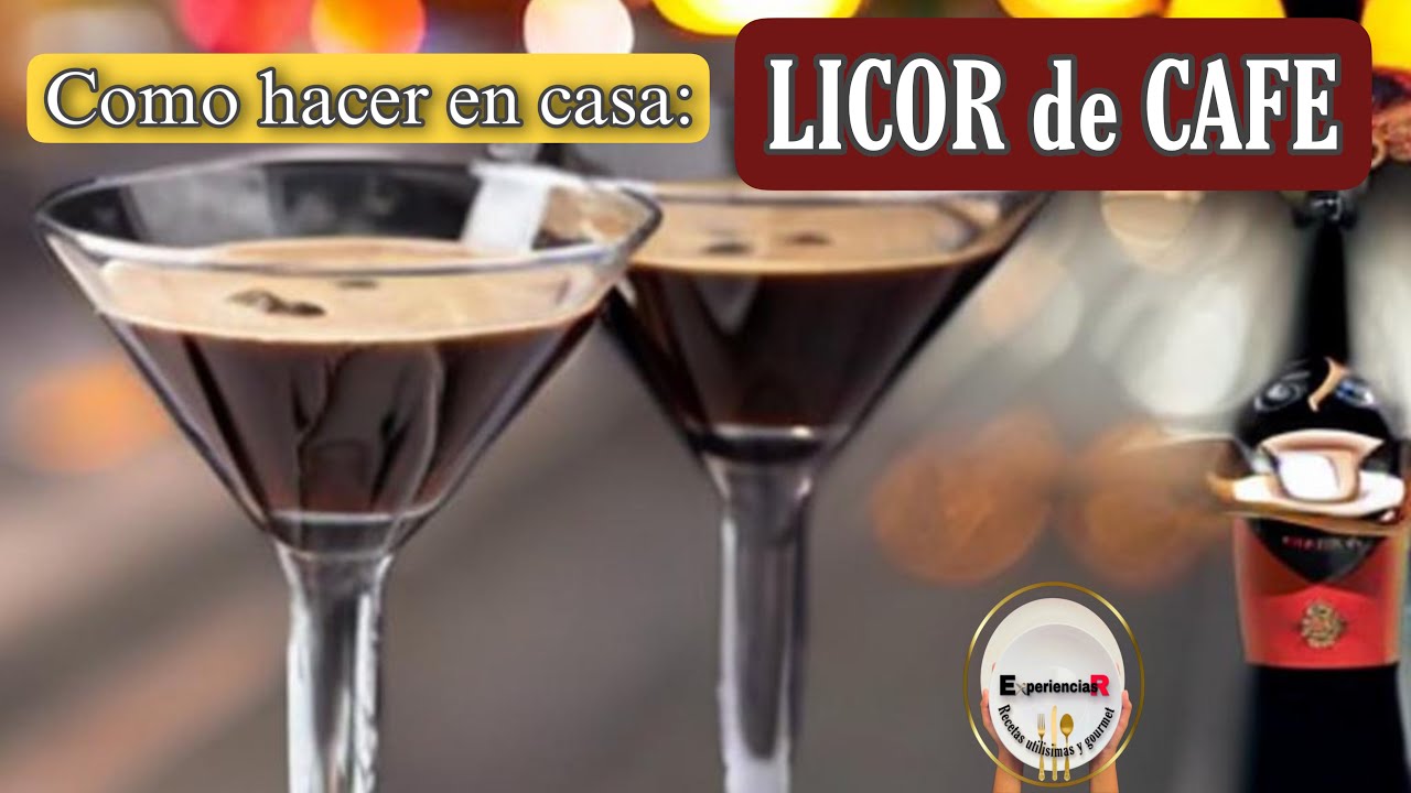 💥 C&oacute;mo hacer LICOR de CAFE CASERO 👉🏾Estilo TIA MARIA con 6 Ingredientes