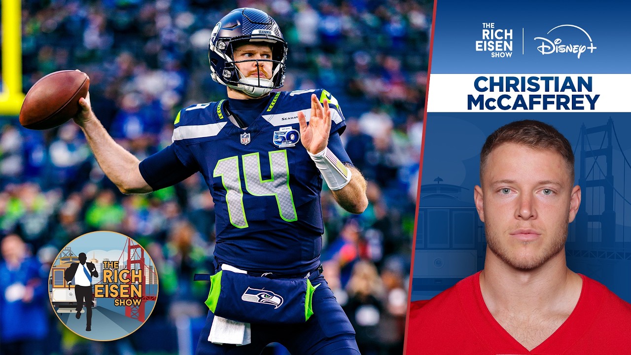 49ers RB Christian McCaffrey on Sam Darnold&rsquo;s Inspiring Perseverance & Mindset | The Rich Eisen Show