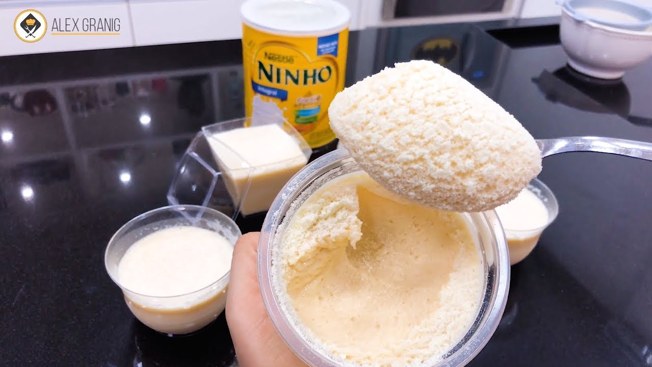 PRONTO EM 2 MINUTOS! O MELHOR MOUSSE DE LEITE NINHO DO MUNDO!