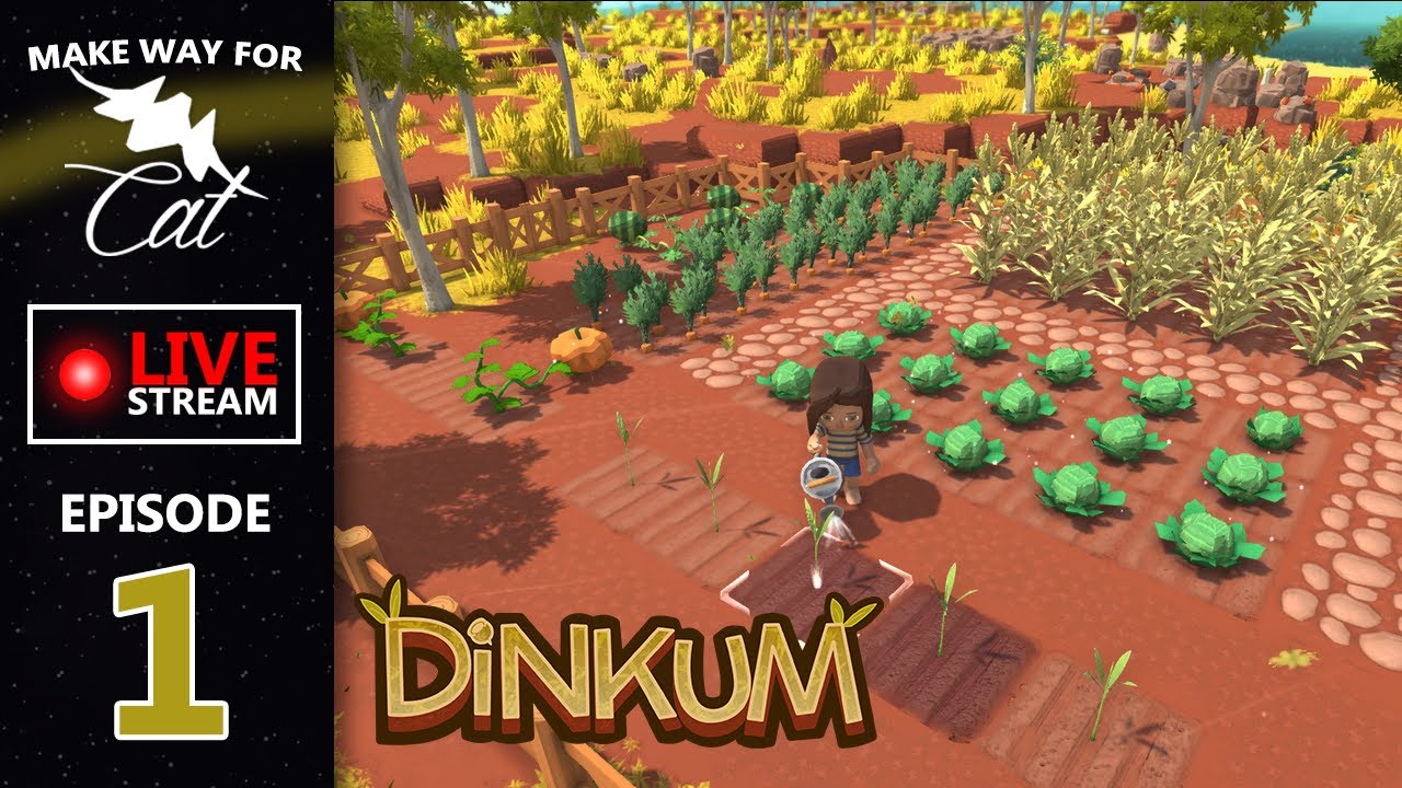 Dragon Quest Builders Meets Animal Crossing - In The Outback! | DINKUM | Live Ep 1