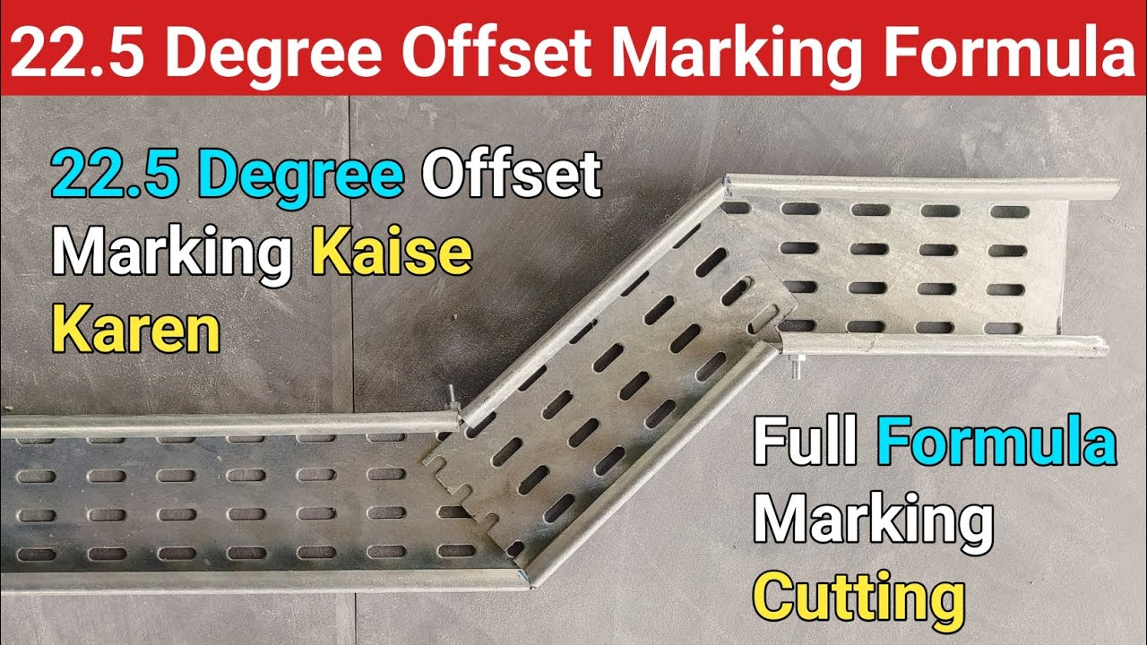 22.5 Degree Side Offset | 150 Cable Tray 22.5 Degree Offset √