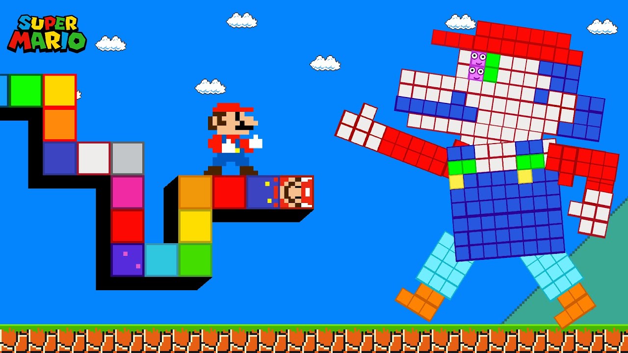 Mario Snake 1 to 30 vs the Giant Biggest and Tallest Maze Mayhem | GM Stories
