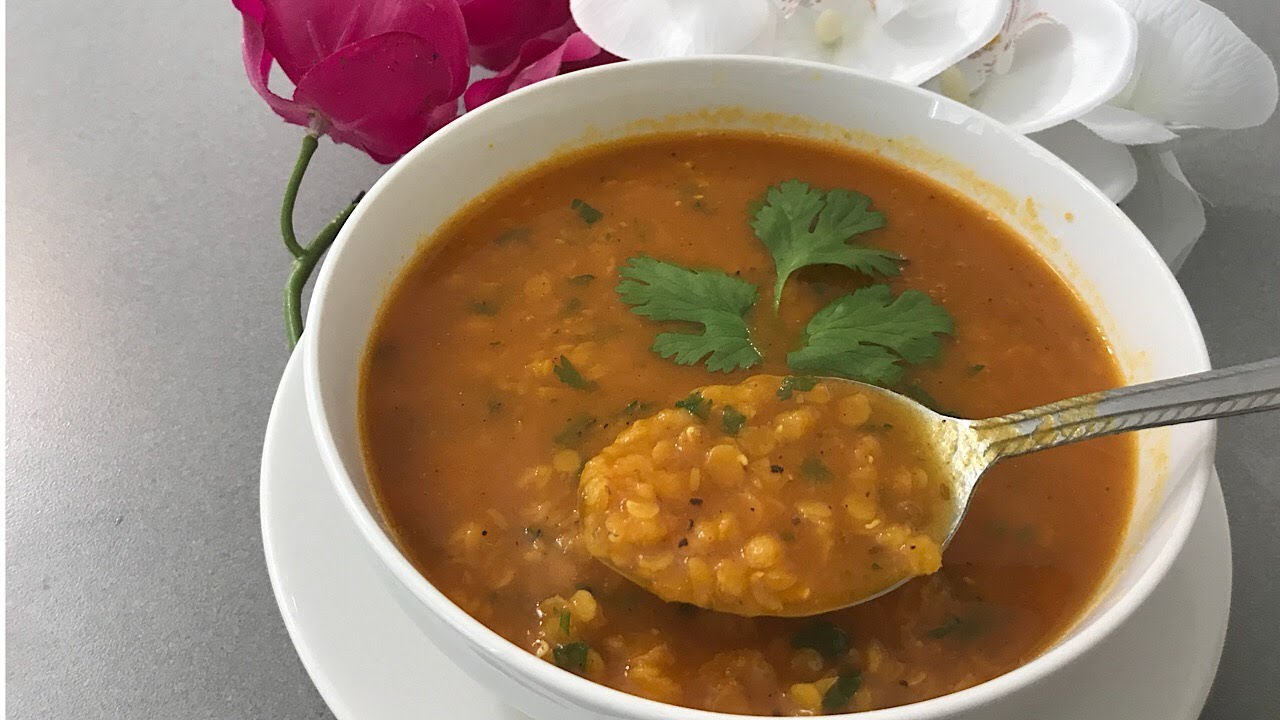 طريقة تحضير الشربة اليمنيه بالعدس   Yemeni Lentil soup
