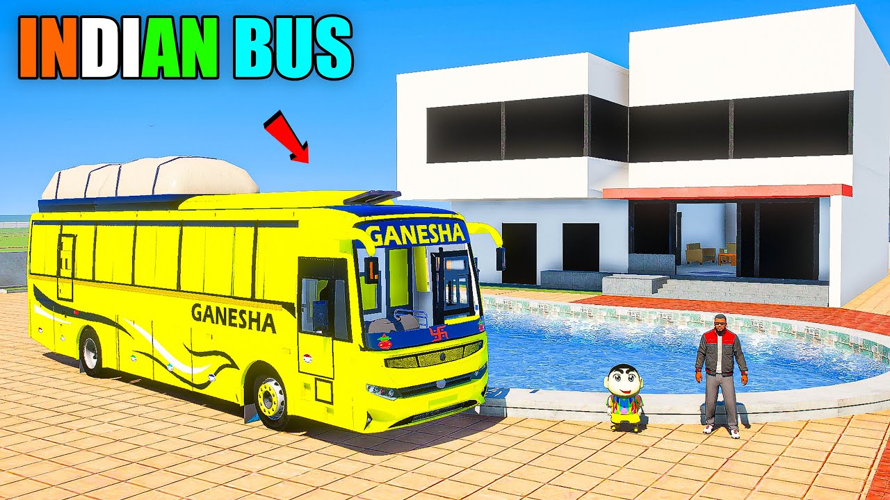 Franklin & Shinchan Buy INDIAN GANESHA BUS in Indian Bike Driving 3D