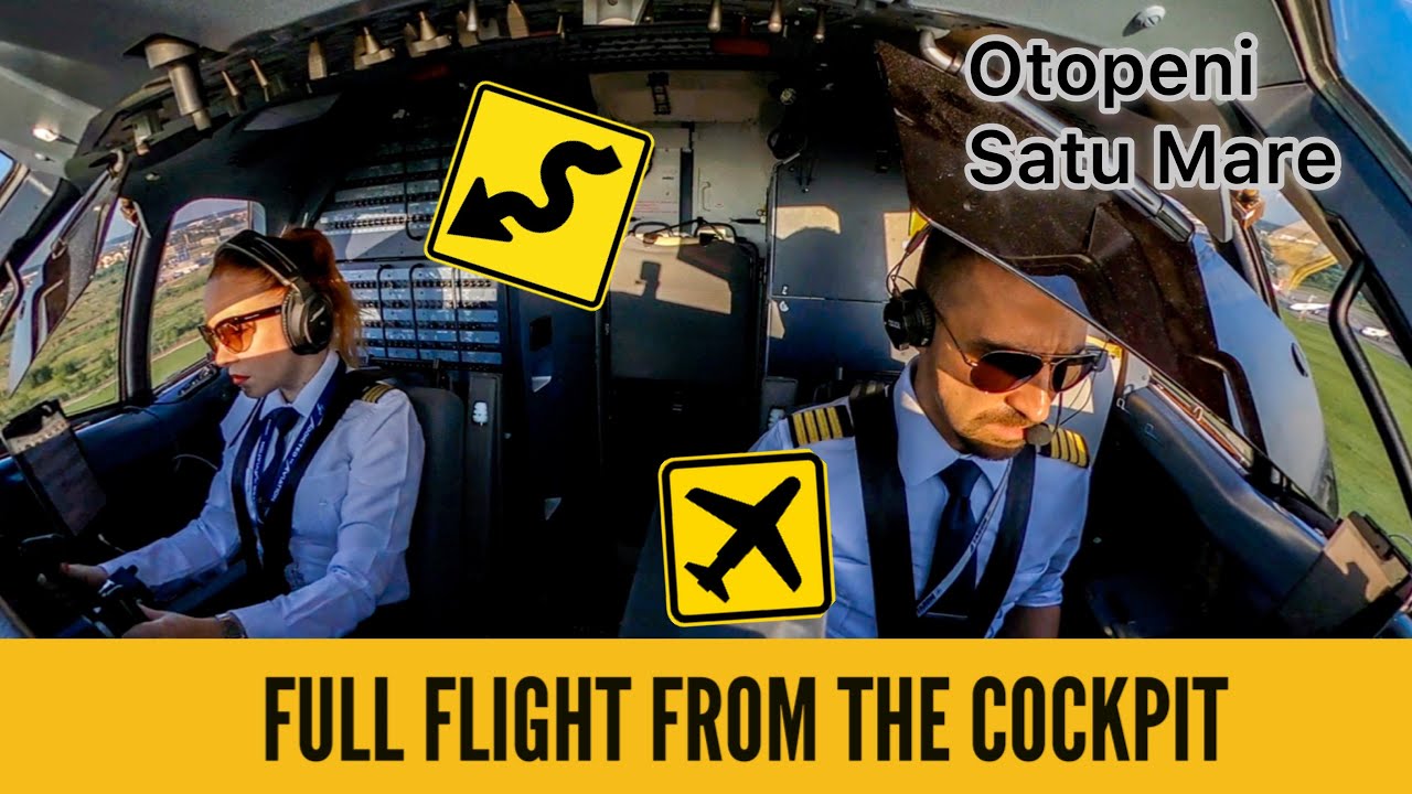 Full Flight from the Cockpit-Bucuresti to Satu Mare and Return flight|Rainbow and Weather Avoidance