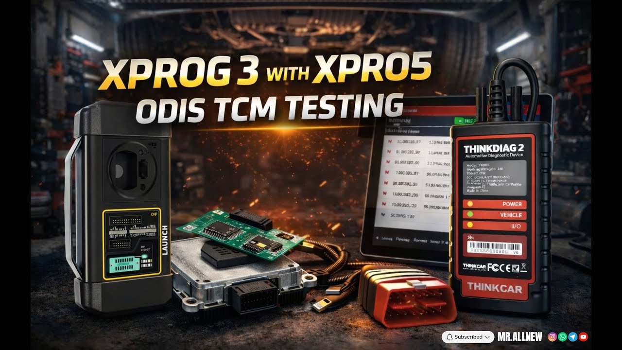 XPRO5 Hardware + XPROG 3 WITH  TCM Testing Guide | ODIS DQ#XPRO5#ThinkDiag2#TCMTesting#CarTechTools