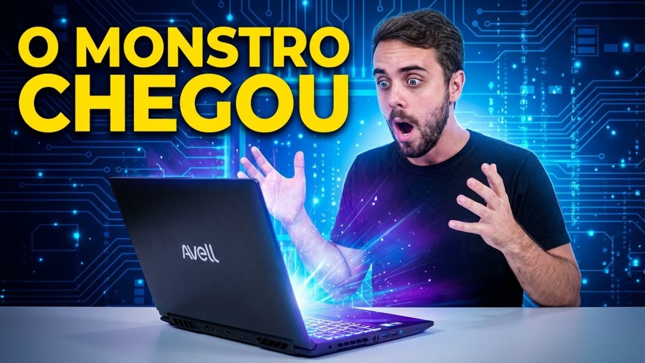 O MONSTRO chegou! 💻 Unboxing do Avell HYB A52i + Impressões Iniciais #avell #notebook