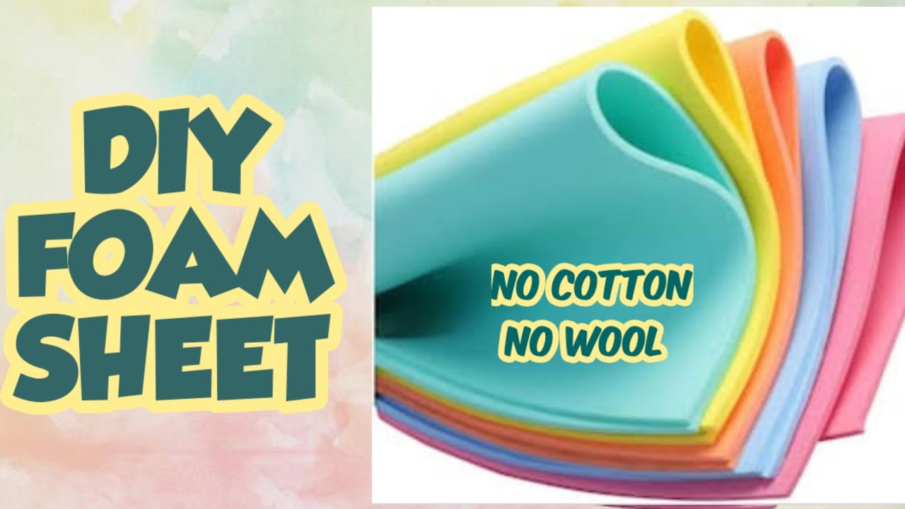 How to make foam sheet without cotton and wool/Diy Homemade foam sheet/diy foam sheet at home