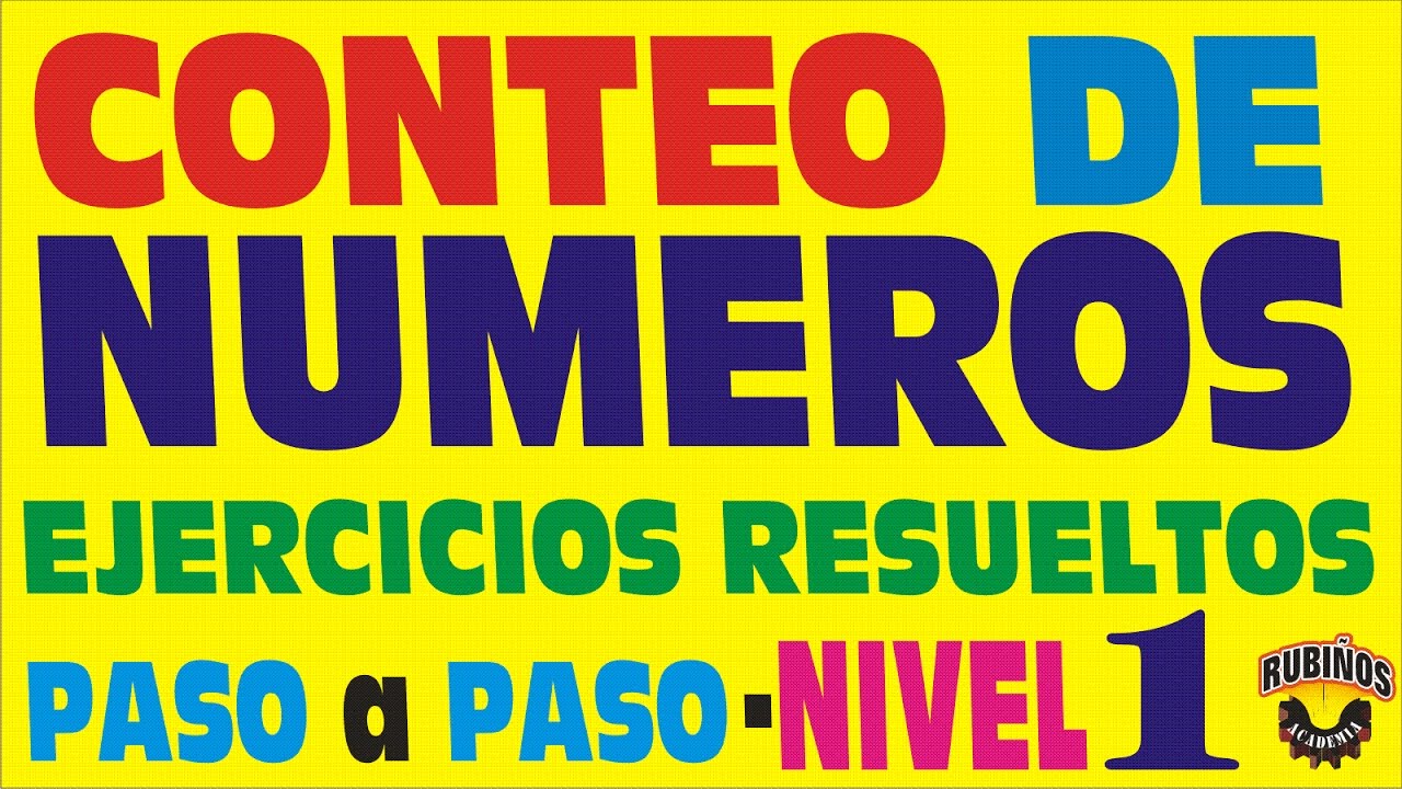 CONTEO DE NÚMEROS EJERCICIOS RESUELTOS - ARITMÉTICA