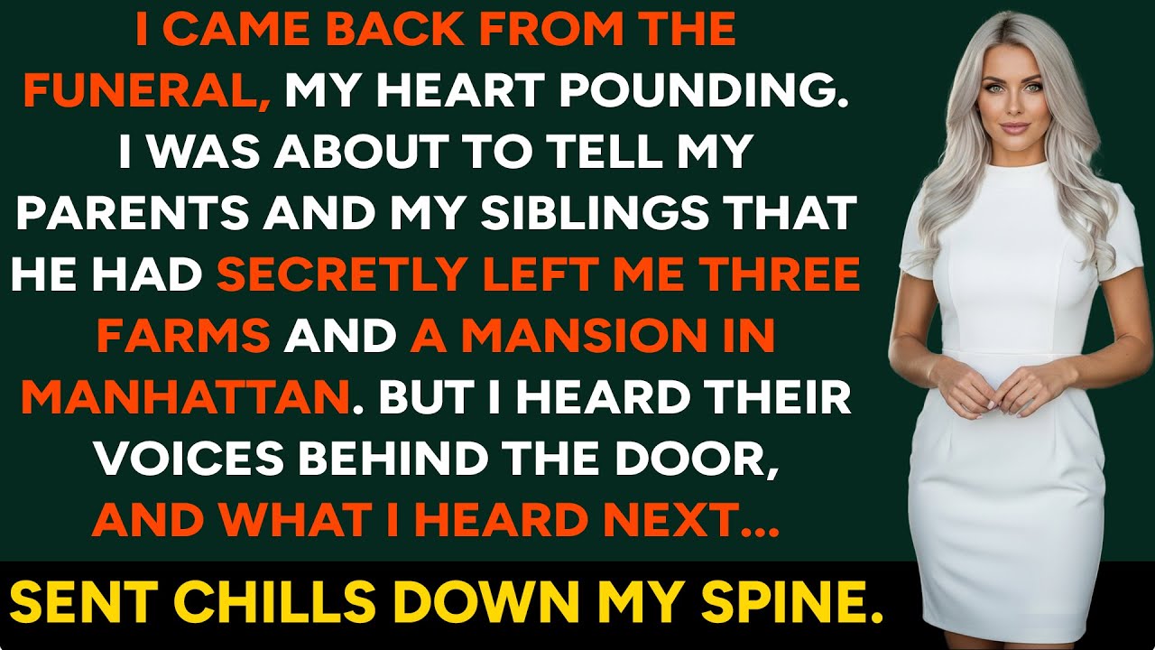 I Came Home From the Funeral With a Secret Inheritance—But They Didn’t Know I Was Listening...