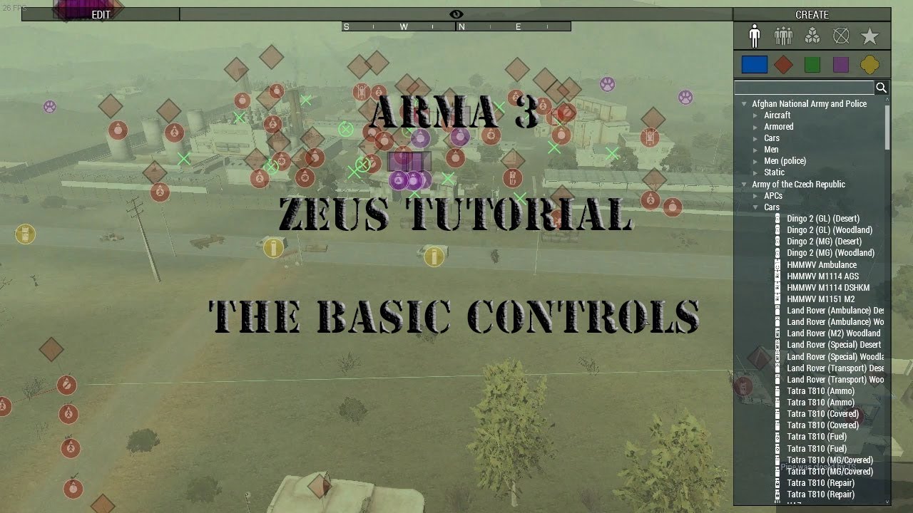 Arma3 - Zeus Tutorial - Zeus Basic Controls