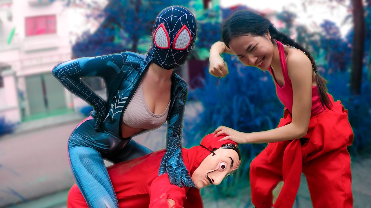 SPIDER-MAN VS SEXY SPIDER-GIRL VENOM FALLS IN LOVE ❤️ (Romantic ParkourPOV Chase)