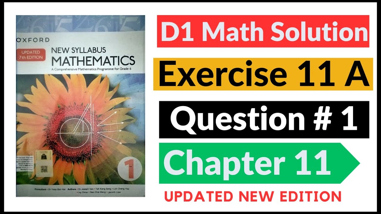 Exercise 11a Question 1 Oxford Math Updated New Edition | D1 Maths | Chapter 11 || Book 1