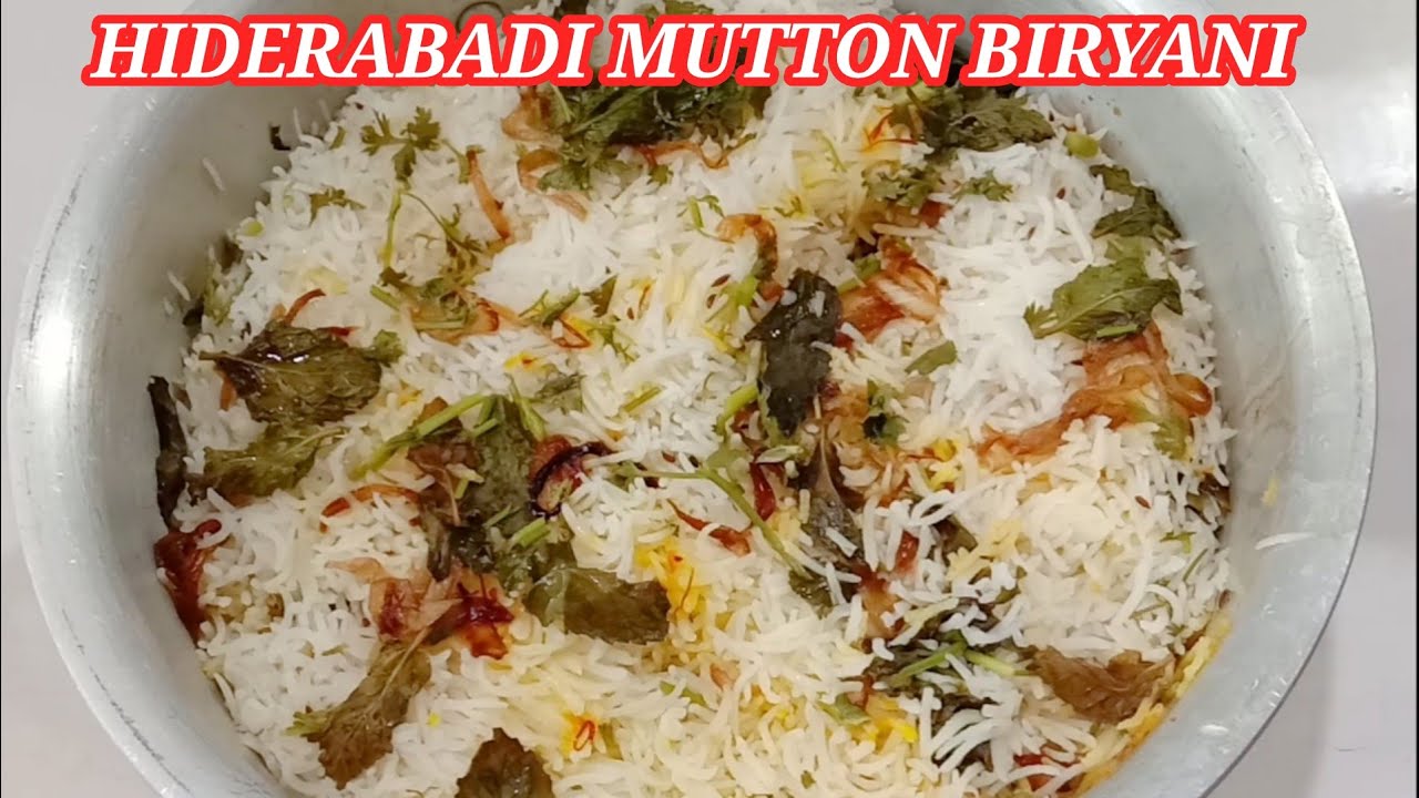 HIDERABADI MUTTON BIRYANI - HOW TO MAKE HIDERABADI BIRYANI - HIDERABADI MUTTON BIRYANI IN TAMIL