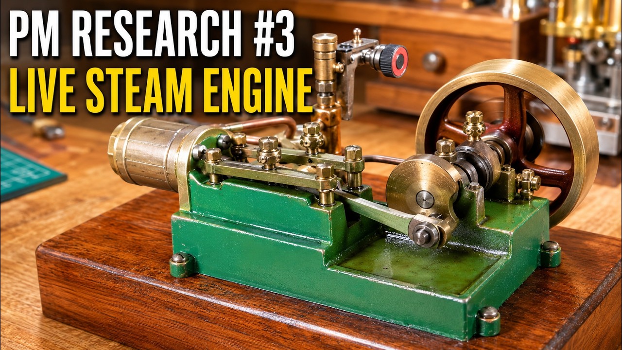 Model Steam Engine PM Research running on live steam