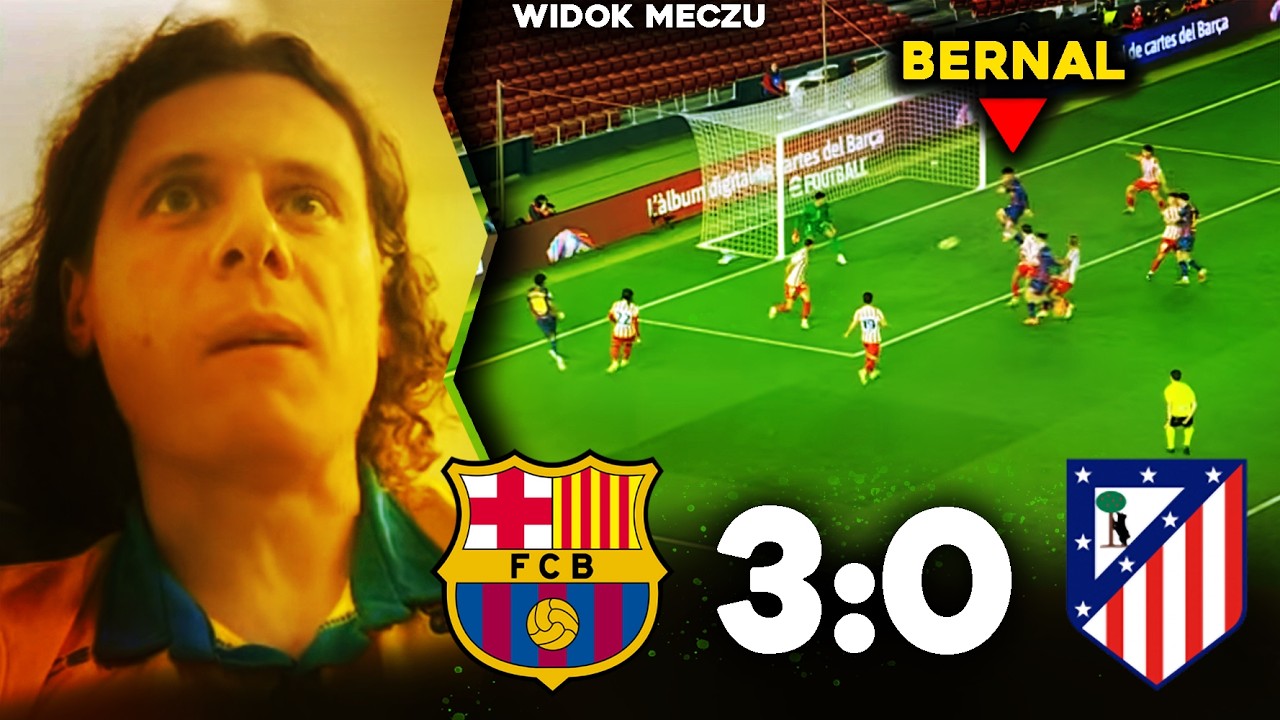 Footroll REAKCJA Z Widokiem Meczu | FC Barcelona 3:0 Atletico Madryt