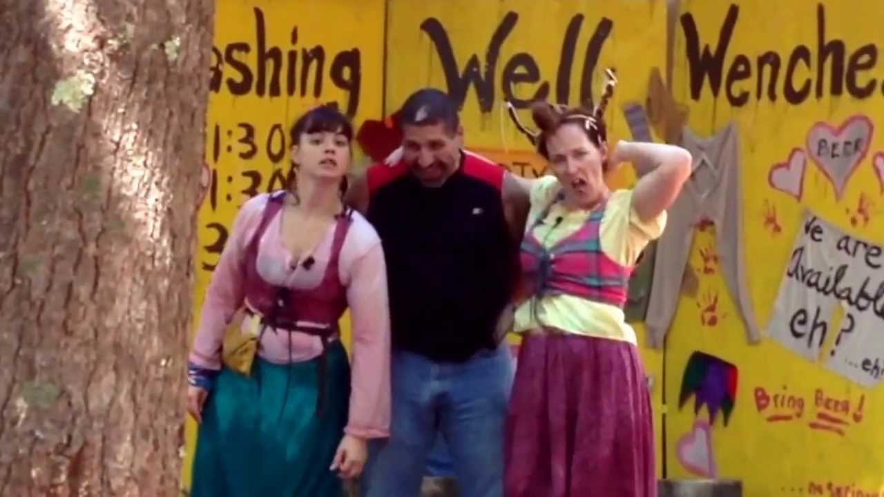 Washing well wenches at King Richards Faire.