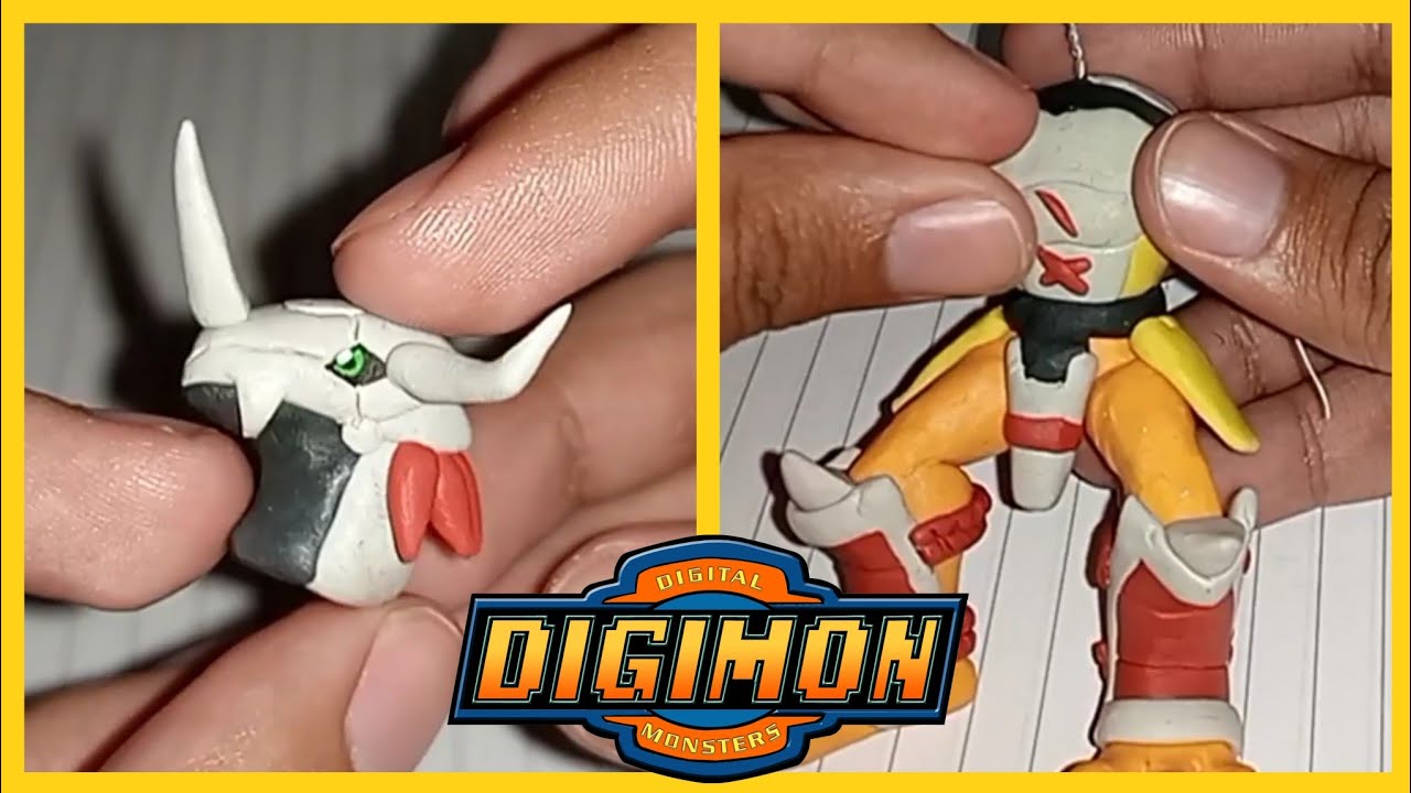 C&oacute;mo hacer a Wargreymon de plastilina. / Digimon Clay Art