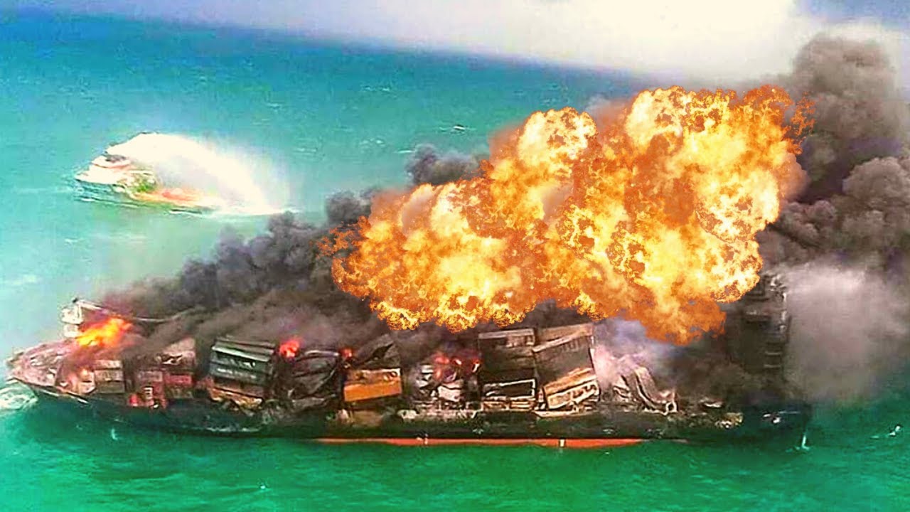 Ships, Boats & Yachts On Fire At Sea [EXPENSIVE SHIPS]