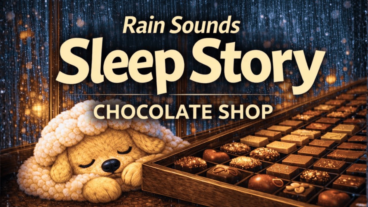 Rainy Night in a Cozy Chocolate Shop | Sleep Story to Fall Asleep Fast