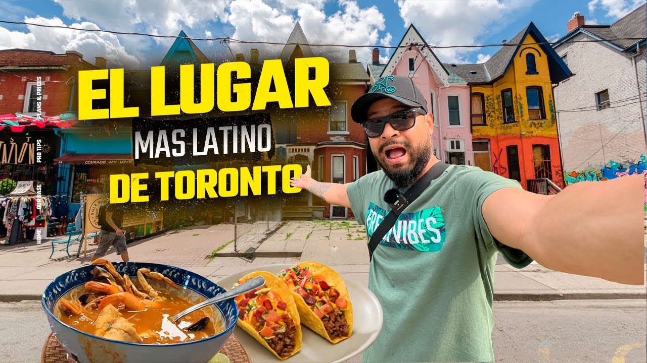 ENCONTRE toda ESTA  COMIDA LATINA en esta plaza 🍁 | plaza latina