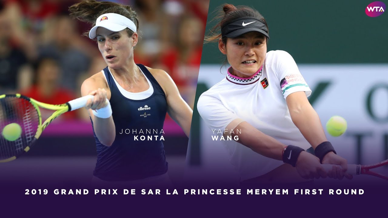 Johanna Konta vs. Wang Yafan | 2019 Morocco Open First Round | WTA Highlights