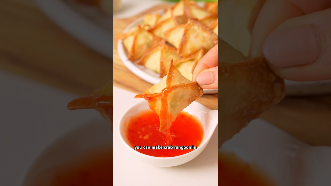 Air Fryer Crab Rangoon is a healthier and mess-free version of the classic takeout dish!