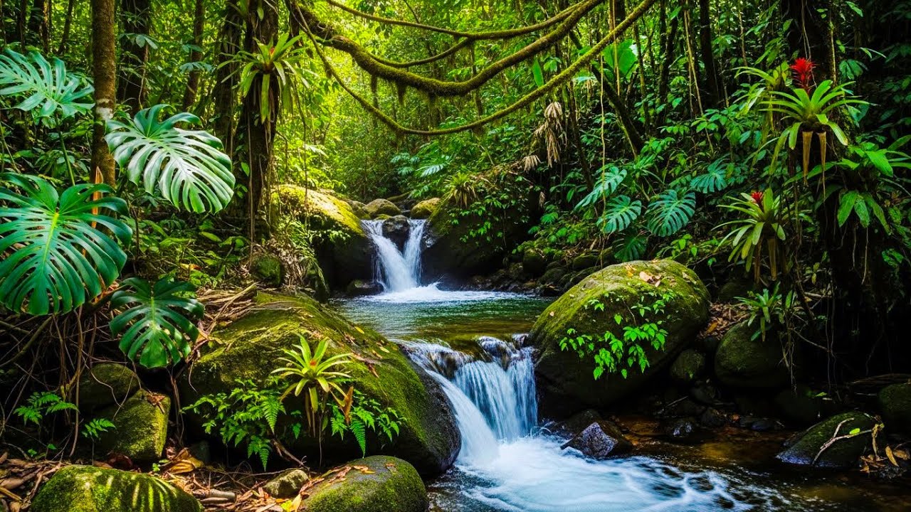River Flowing Birds Chirping | Calm Nature Ambience to Start Your Morning with Peace and Focus #016