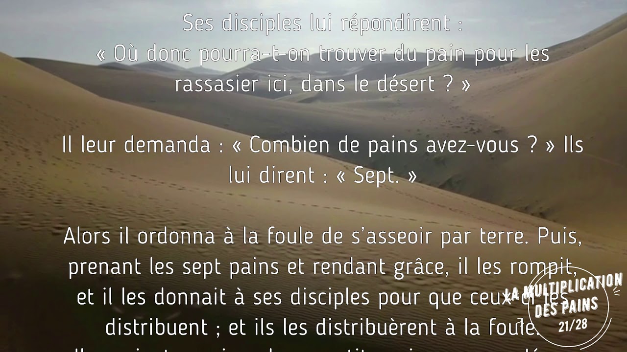 Le miracle de la multiplication des pains - Petite vie de J&eacute;sus (21/28)