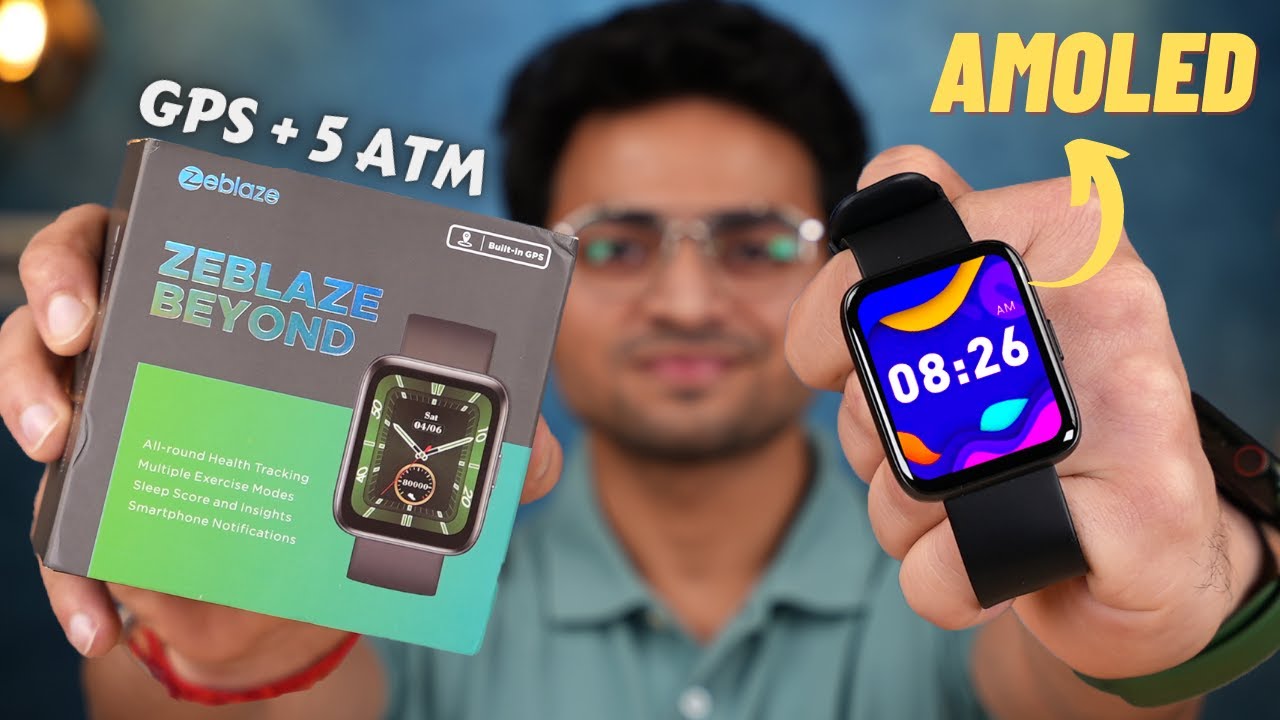 Zeblaze Beyond Smartwatch 🚀 | AMOLED 1000 Nits + GPS + 5ATM 🔥 | Best Smartwatch Under 5000 ⚡️