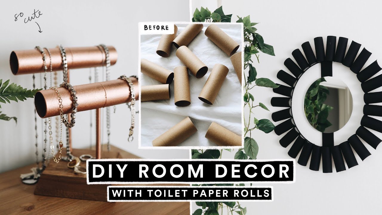 EASY DIY Room Decor with TOILET PAPER ROLLS! 🧻 *Looks Super Expensive*