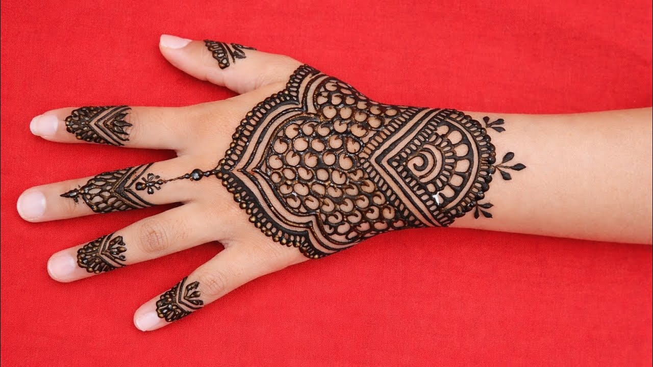 Back Hand Mehndi Design 2026 | Easy Arabic Mehndi for Beginners | Simple Henna Design