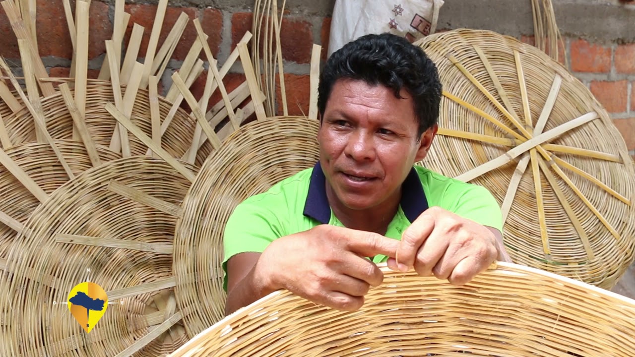 ESTE ES EL SALVADOR- NUESTROS ARTESANOS - CANASTOS EN SAN BARTOLOME PERULAPIA