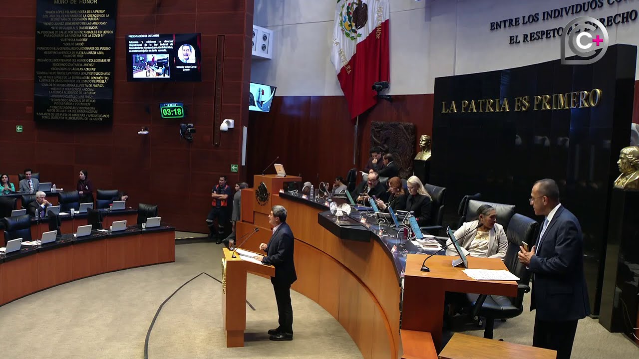 Presenta Corral dictamen de reformas a la Ley Federal de Procedimiento Contencioso Administrativo