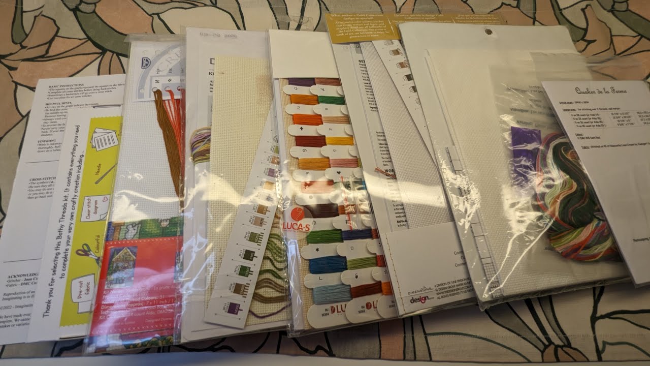 FLOSSTUBE #90 Cross Stitch HAUL. Rare, Vintage Kits and New Kits and Charts