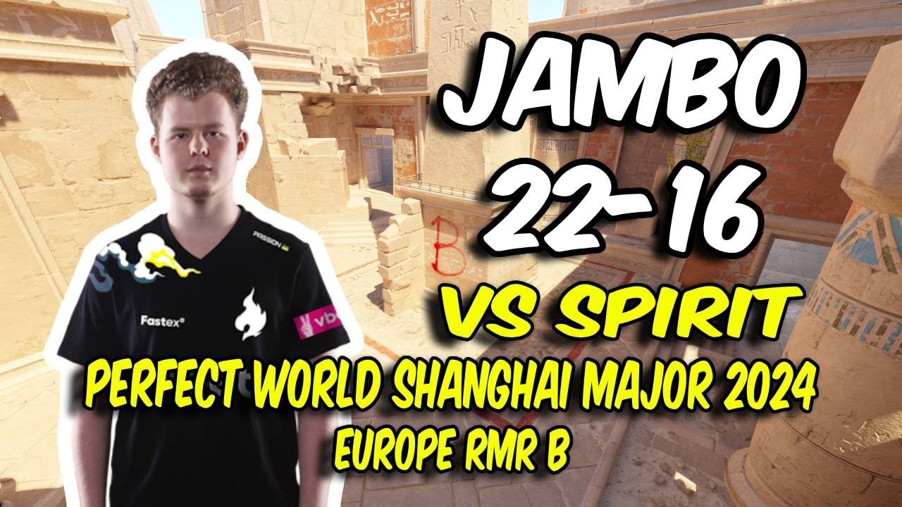 Passion UA jambo (22/16) vs Spirit (Anubis) Perfect World Shanghai Major 2024 Europe RMR B | CS2 POV
