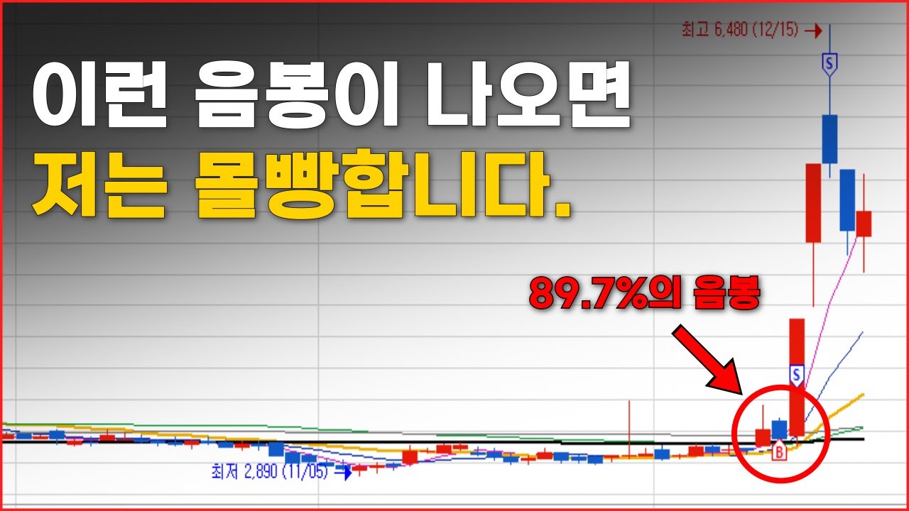 89 7% 확률로 상승하는 유일한 음봉
