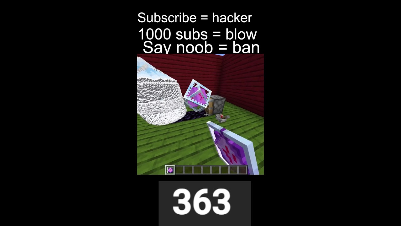 SUB = HACKER MINECRAFT LIVE
