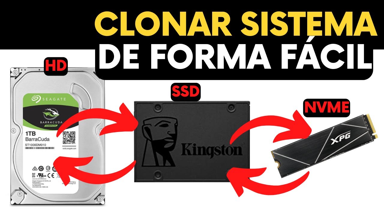 TUTORIAL - COMO CLONAR FÁCIL SEU SISTEMA PARA OUTRO ARMAZENAMENTO SSD, HD OU NVME