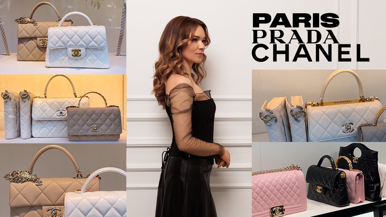 PARIS CHANEL 25P Spring Summer 2025, New bags, shoes, jewelry collections. Prada 2025 new bags