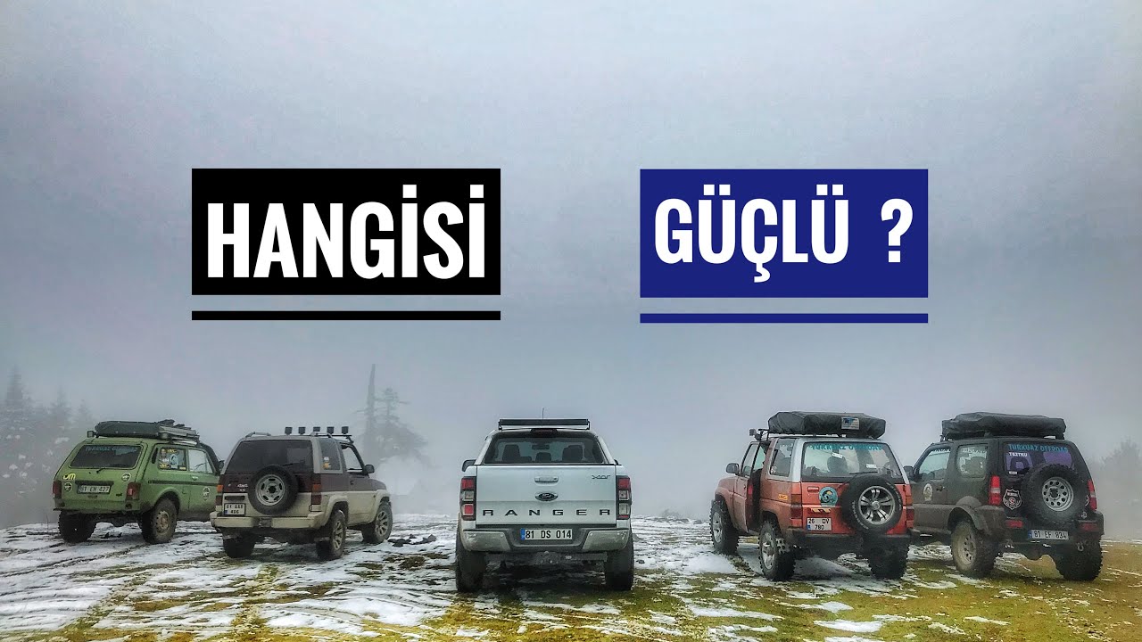 Off Road İçin Hangisi ? (Lada Niva vs Suzuki Jimny vs Ford Ranger vs Daihatsu Feroza)