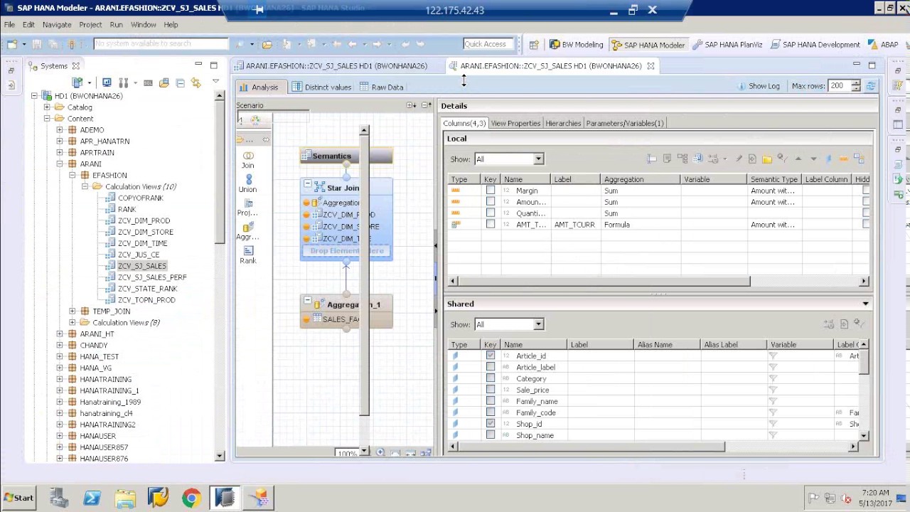 SAP BO Design Studio with HANA 2